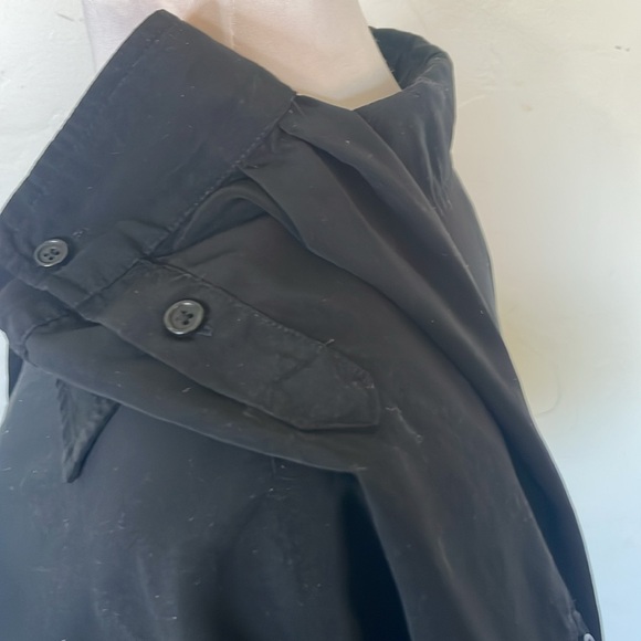 Chico's Black Long Sleeve Button Front 100% Polyester Chico's Size 3 Blouse Top - Picture 3 of 8